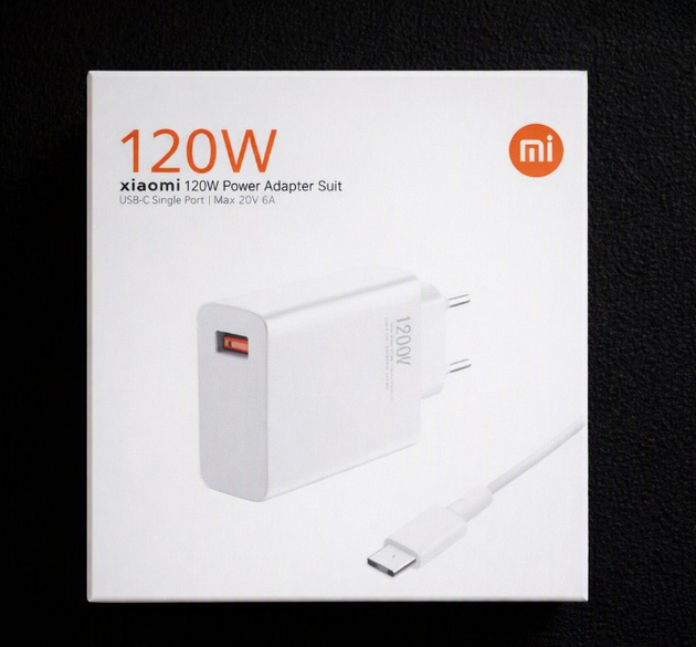 Xiaomi Mi 120W Fast Charger with USB Type-C Turbo Charging Cable