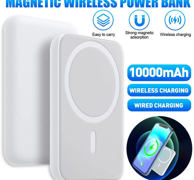 10000mAh Magnetic Wireless Power Bank - Fast Charging Android and IPhone both Suteable Power Bank