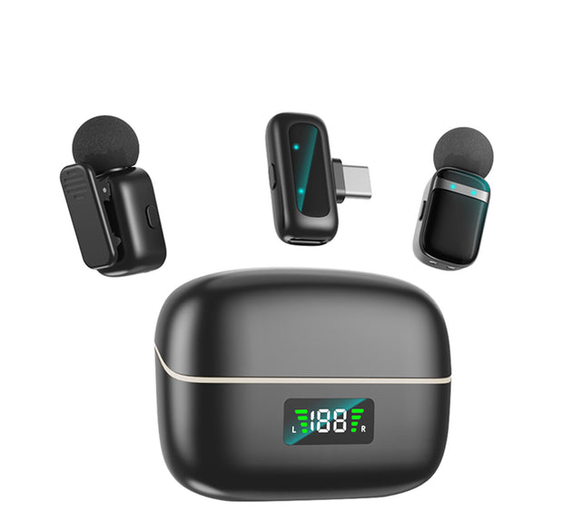 Mini8 Rts Lavalier Metal Condenser Lightweight Wireless Dual Microphone Biggest Battery