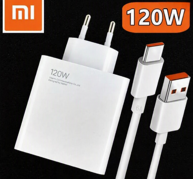Xiaomi Mi 120W Fast Charger with USB Type-C Turbo Charging Cable
