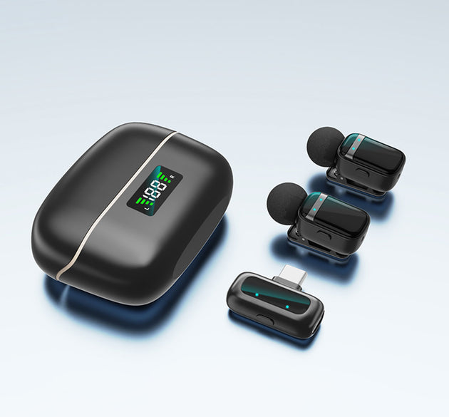 Mini8 Rts Lavalier Metal Condenser Lightweight Wireless Dual Microphone Biggest Battery